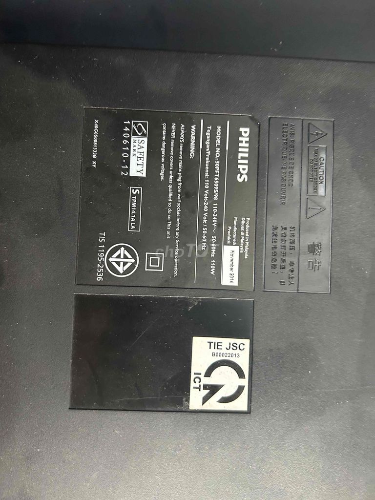 Tivi Philips 50PFT5509S/98 Lên 1/2 hình có sọc. Mua bán Tivi, Âm thanh tại Thành phố Thủ Đức Tp Hồ Chí Minh được đăng bởi Nguyen Minh Dat  hình 1