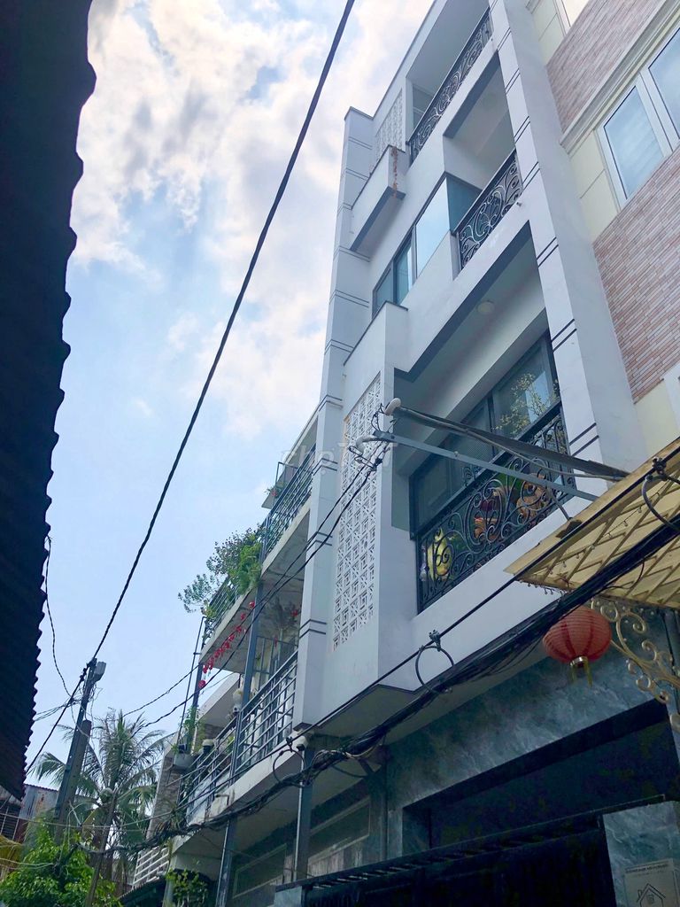 Bán nhà 4Tầng, dtsd 160m2, 5P ngủ, 20m ra Hẻm Xe Tải, ngay CV Thanh Đa