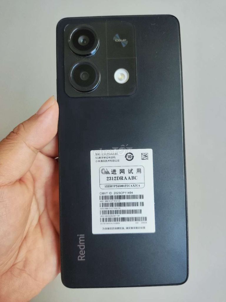 Redmi Note 13 5G 8gb 256gb unlock Qte. Mua bán Điện thoại tại Quận Bình Tân Tp Hồ Chí Minh được đăng bởi A Hiếu hình 1