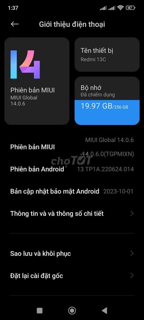 Xiaomi Redmi 13C 256GB. Mua bán Điện thoại tại Quận 8 Tp Hồ Chí Minh được đăng bởi Đức đinh hình 1