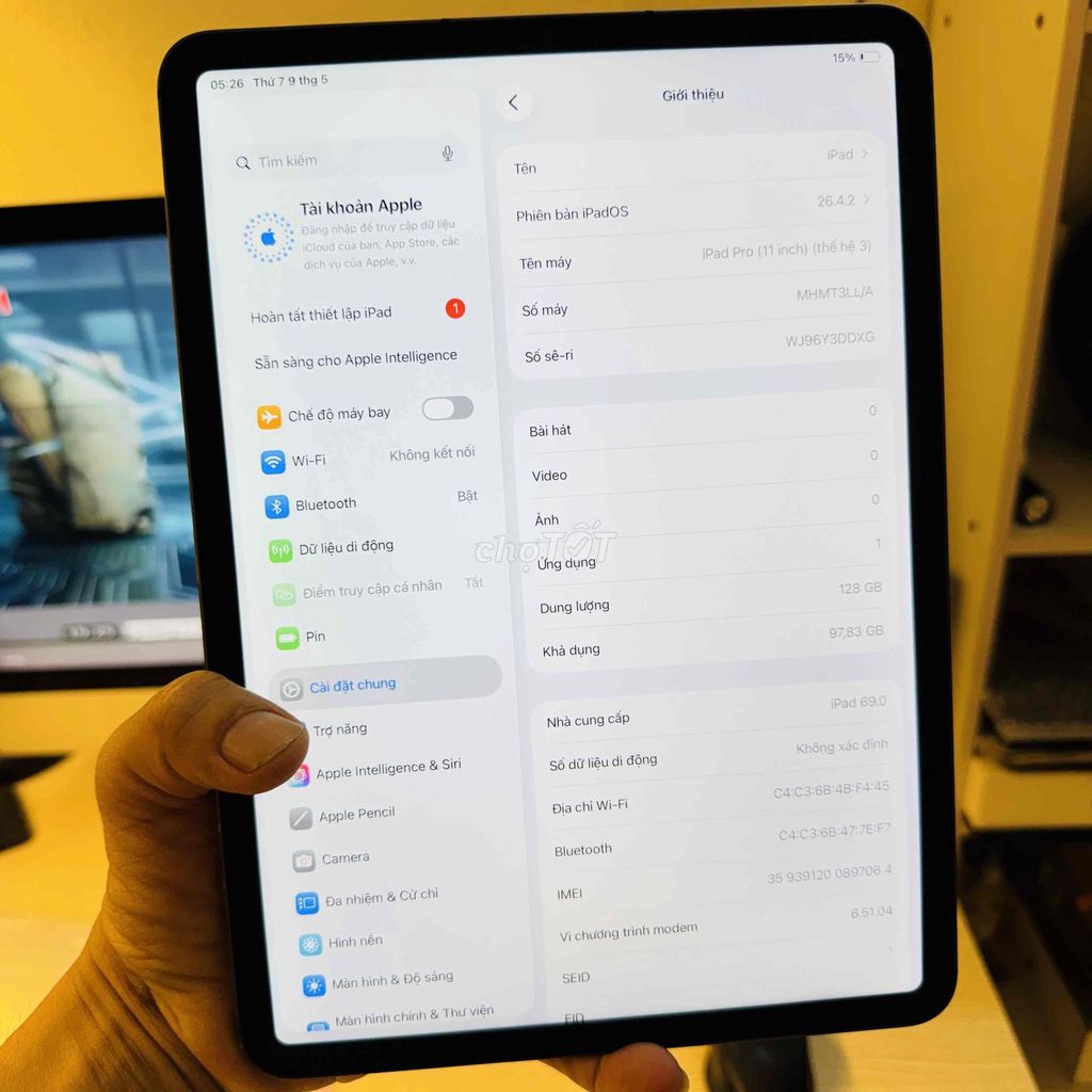 Apple iPad Pro M1 11 inch 128GB. Mua bán Máy tính bảng tại Quận Ba Đình Hà Nội được đăng bởi Nguyen  hình 1