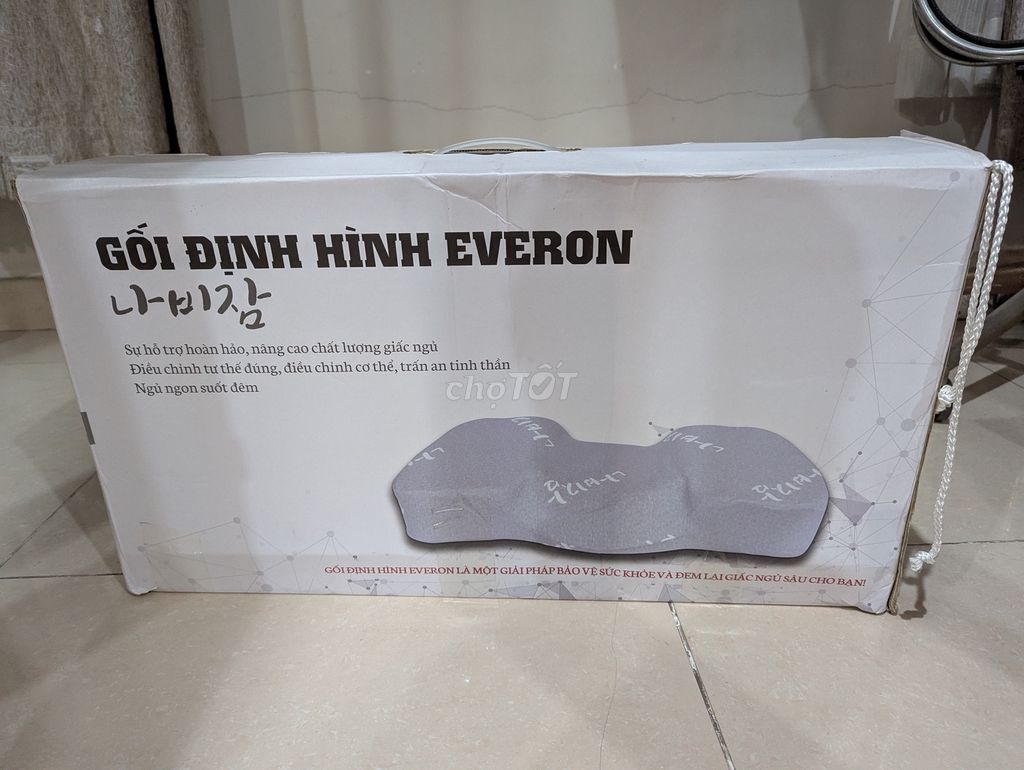 Gối định hình Everon Memory Foam Xám. Mua bán Giường, chăn ga gối nệm tại Thành phố Thủ Đức Tp Hồ Chí Minh được đăng bởi Huy Pham hình 1