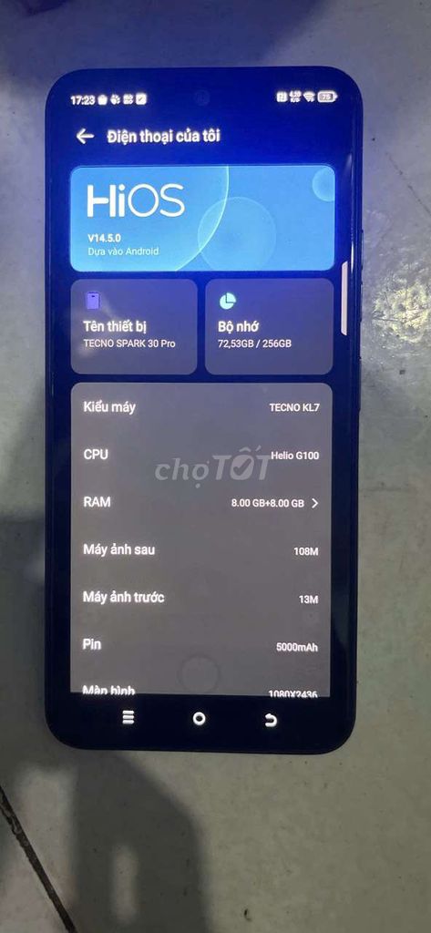 Tecno Spark 30 Pro 256GB Đen. Mua bán Điện thoại tại Quận 12 Tp Hồ Chí Minh được đăng bởi N Q T hình 1