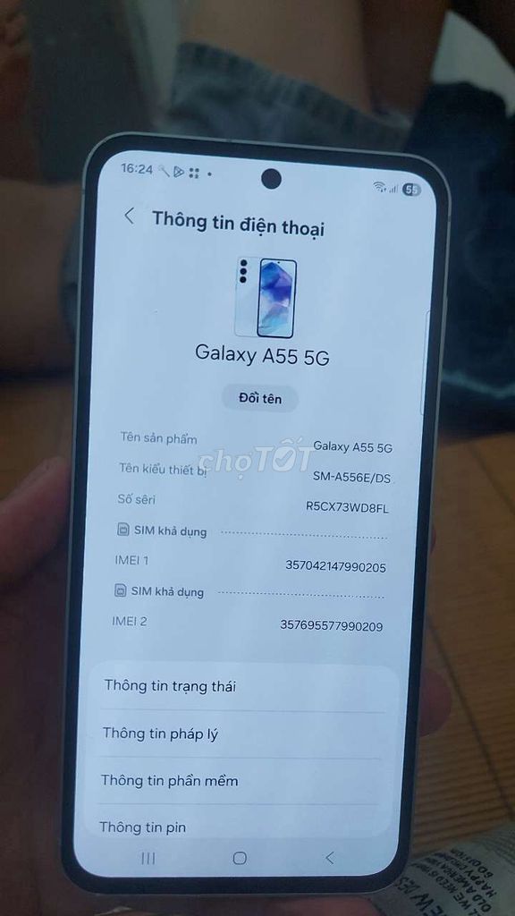 Samsung Galaxy A55 5G Trắng. Mua bán Điện thoại tại Quận Bắc Từ Liêm Hà Nội được đăng bởi cao nguyên hình 1
