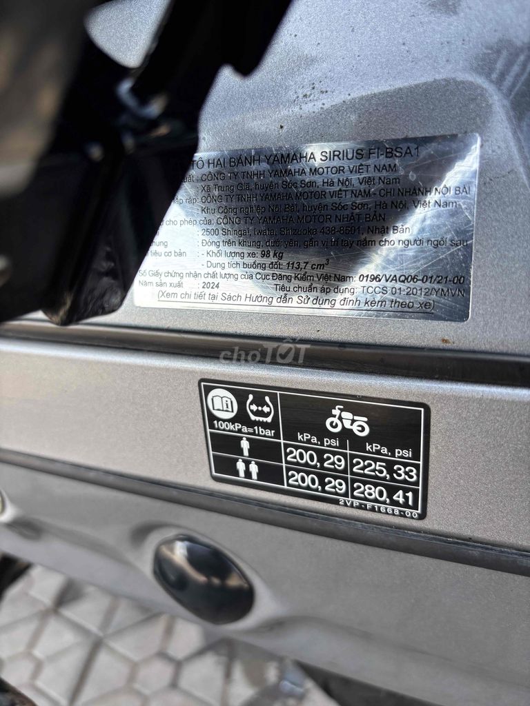 Sirius Fi mẫu mới. Mua bán Xe máy tại Thành phố Bến Tre Bến Tre được đăng bởi Trung Tâm  hình 8