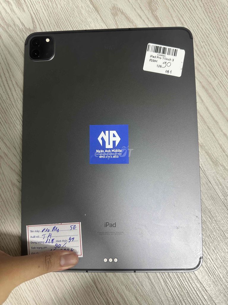Apple iPad Pro 11inch 3 128GB 5G Xám. Mua bán Máy tính bảng tại Thành phố Thủ Đức Tp Hồ Chí Minh được đăng bởi Ngân anh mobile hình 1