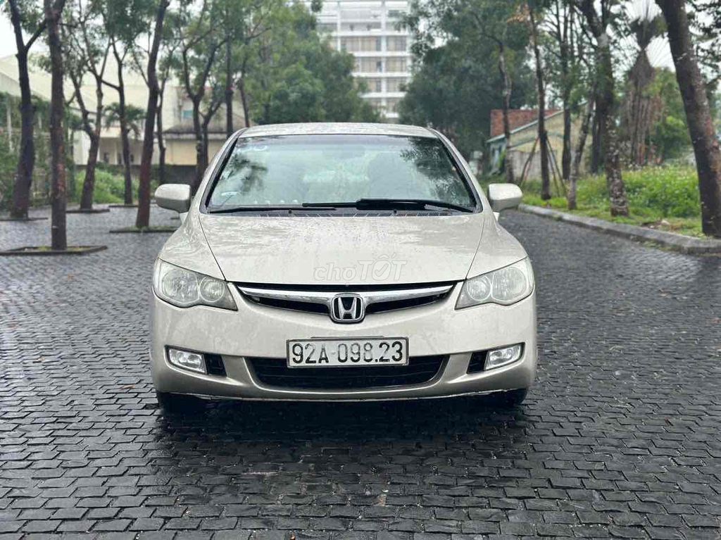 Cằn bán Civic MT 2008 màu vàng nhạt