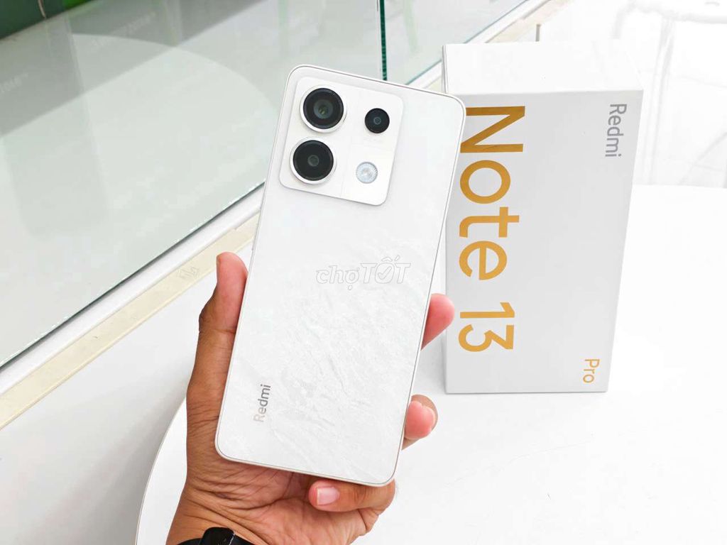 Redmi Note 13 Pro 5G 8/128 Trắng + Hộp Sạc Bao xài. Mua bán Điện thoại tại Quận Bình Thuỷ Cần Thơ được đăng bởi Cầm đồ Nhanh hình 1