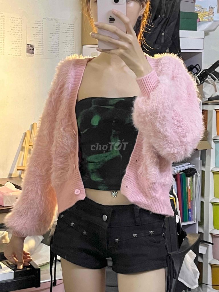 Áo khoác cardigan nữ lông mềm. Mua bán Quần áo tại Quận Bình Thạnh Tp Hồ Chí Minh được đăng bởi Passdo hình 3