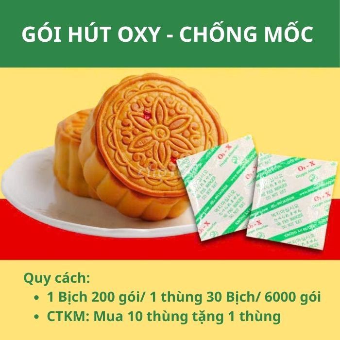 Gói hút oxy O2X 30cc chống mốc bánh trung thu. Mua bán Đồ ăn, thực phẩm và các loại khác tại Quận 12 Tp Hồ Chí Minh được đăng bởi Công Ty Hút Ẩm Thịnh Phong hình 1