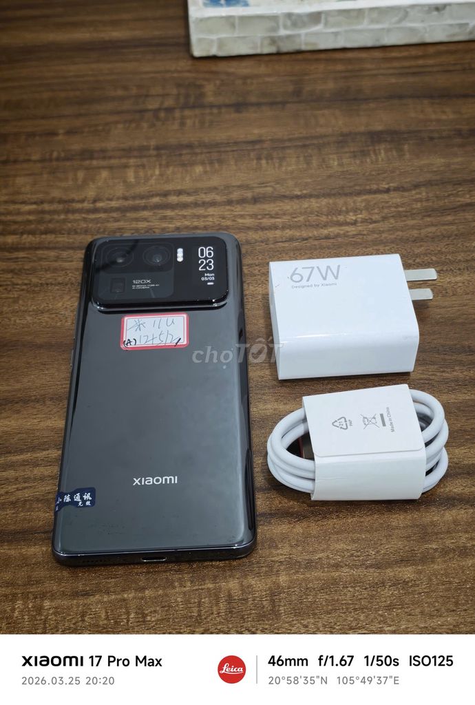 Xiaomi Mi 11 Ultra 12/512 Đen sạc 67w có ship COD. Mua bán Điện thoại tại Quận Hoàng Mai Hà Nội được đăng bởi Trần Ngọc Hiếu hình 1
