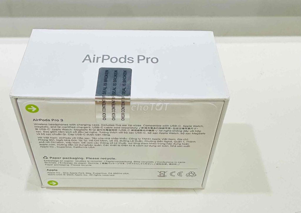 Apple AirPods Pro 3 Trắng Chống ồn. Mua bán Tivi, Âm thanh tại Quận Cầu Giấy Hà Nội được đăng bởi Phương hình 1