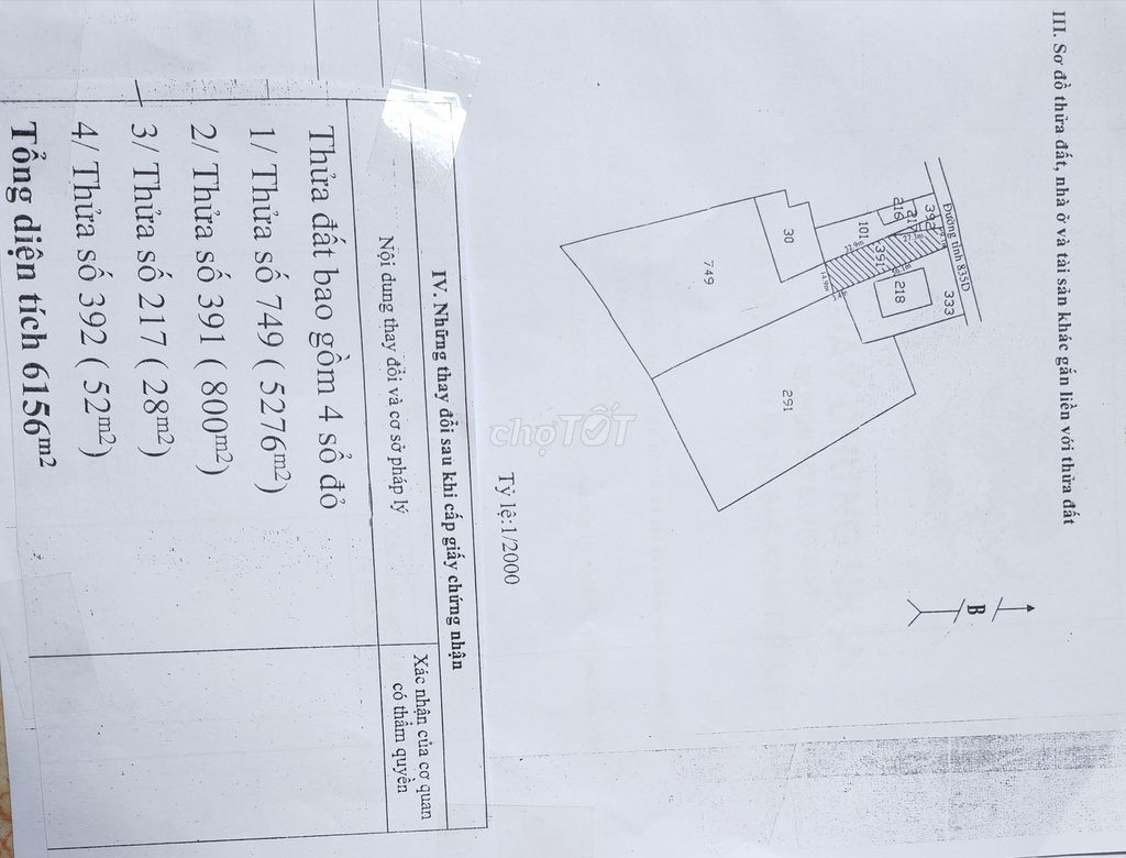 Bán đất MT Đường tỉnh 835D, Cần Đước, giá chỉ 2,9 triệu/m2, DT 6156m2