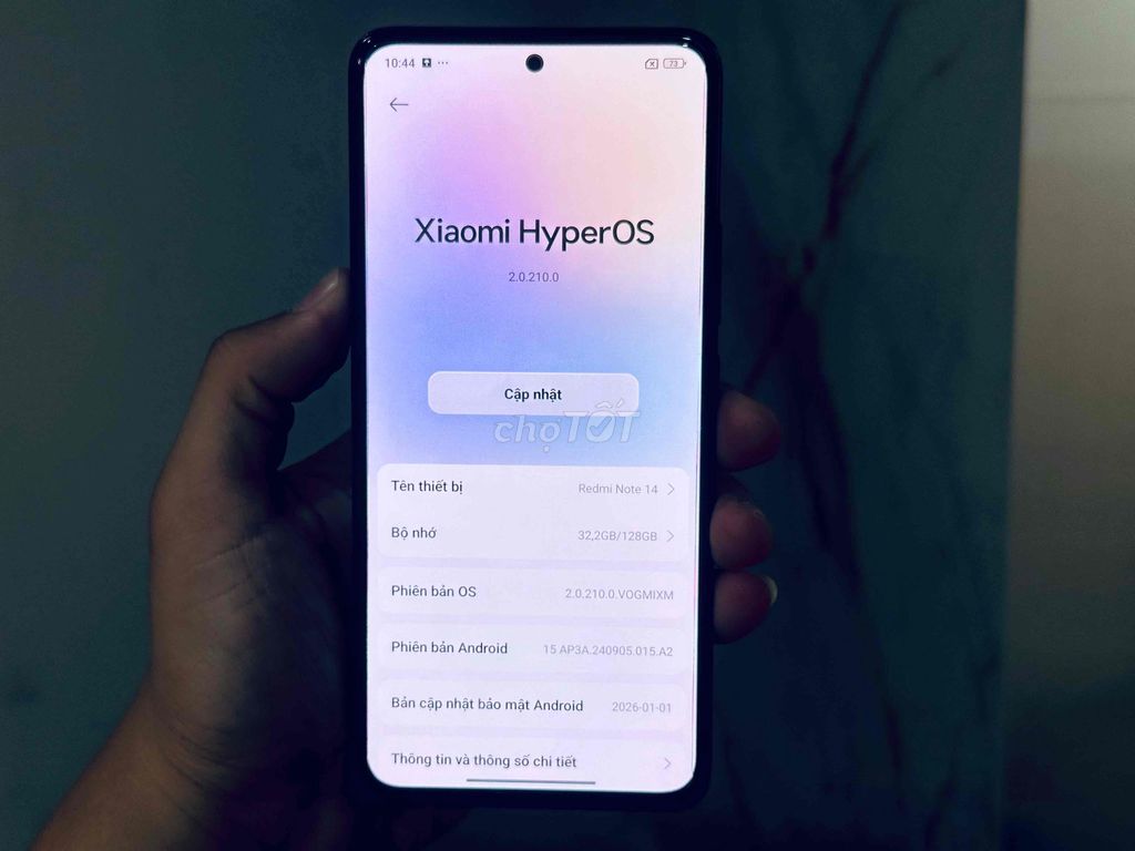 Xiaomi Redmi Note 14 128GB Đen. Mua bán Điện thoại tại Quận Tây Hồ Hà Nội được đăng bởi Mr Trường hình 1