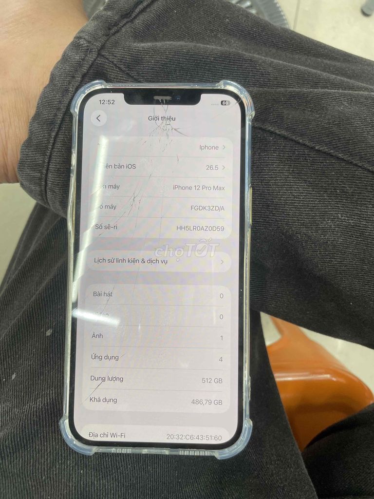 Apple iPhone 12 Pro Max 512GB Vàng Đã sử dụng. Mua bán Điện thoại tại Thành phố Biên Hòa Đồng Nai được đăng bởi nam dương hình 1