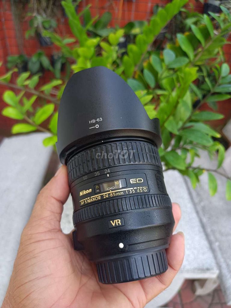 Ống kính Nikon 24-85 f3.5-4.5VR Đen Đã sử dụng. Mua bán Máy ảnh, Máy quay tại Thành phố Long Xuyên An Giang được đăng bởi Lý Phước Hảo hình 1