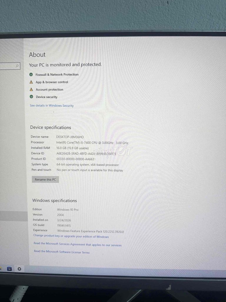 Máy tính All-in-one i5-7400 16GB. Mua bán Máy tính để bàn tại Huyện Củ Chi Tp Hồ Chí Minh được đăng bởi Loan Anh hình 1