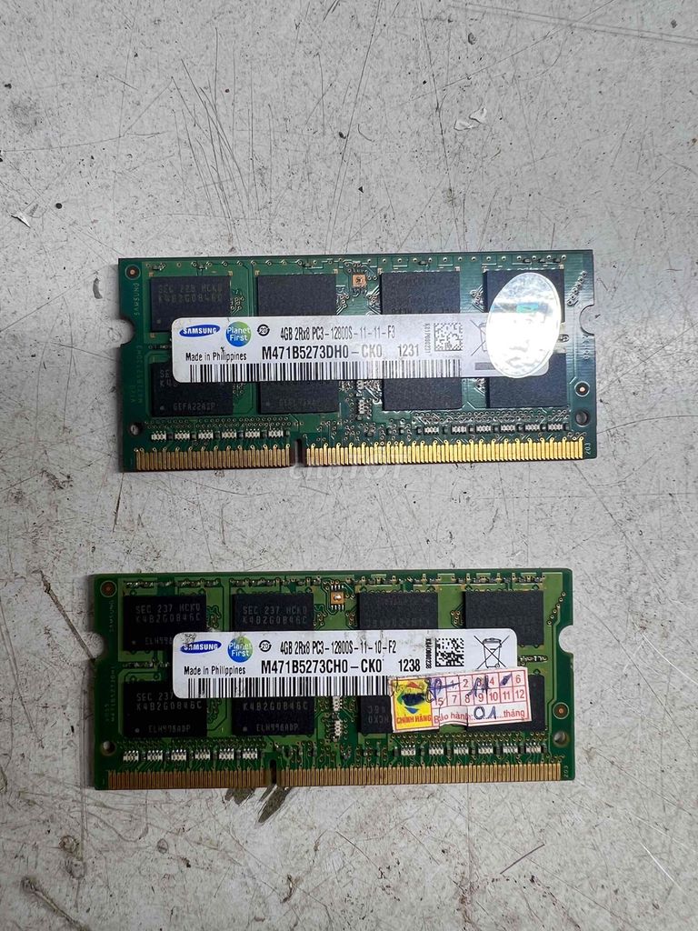 RAM Laptop Samsung DDR3 4GB PC3-12800S Philippines. Mua bán Linh kiện (RAM, Card...) tại Quận 12 Tp Hồ Chí Minh được đăng bởi DUY hình 1