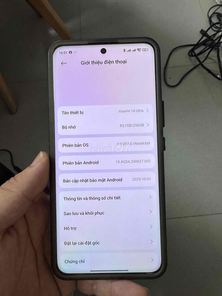 Xiaomi 14 Ultra 12GB/256GB Đen. Mua bán Điện thoại tại Quận Thanh Xuân Hà Nội được đăng bởi Trung hình 1