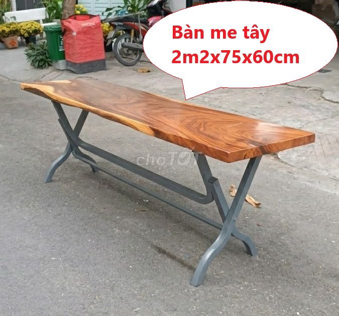 Bàn ăn Gỗ me tây Nâu tự nhiên 2m2,bàn ăn gấp gọn. Mua bán Bàn ghế tại Quận Gò Vấp Tp Hồ Chí Minh được đăng bởi Shop Nội thất Phú Nhàn hình 1