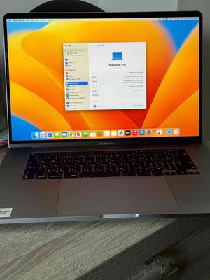 macbook pro 16" 2019 I7 R16 512G  Gray