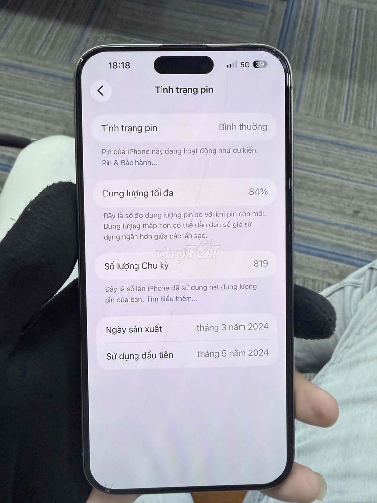 Apple iPhone 15 Pro Max 256GB Xám. Mua bán Điện thoại tại Thành phố Cam Ranh Khánh Hòa được đăng bởi Edwards Shop hình 1