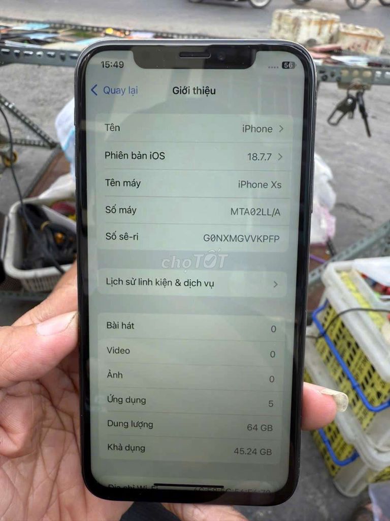 Iphone xs quốc tế mỹ giá rẻ. Mua bán Điện thoại tại Quận 8 Tp Hồ Chí Minh được đăng bởi Thiên Hòa mobile  hình 1