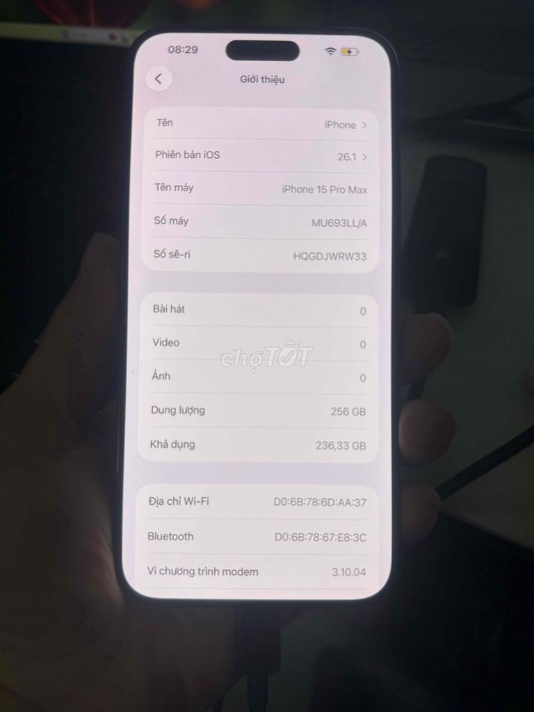 Apple iPhone 15 Pro Max 256GB Xanh titan. Mua bán Điện thoại tại Quận Hà Đông Hà Nội được đăng bởi Kiểm US hình 1