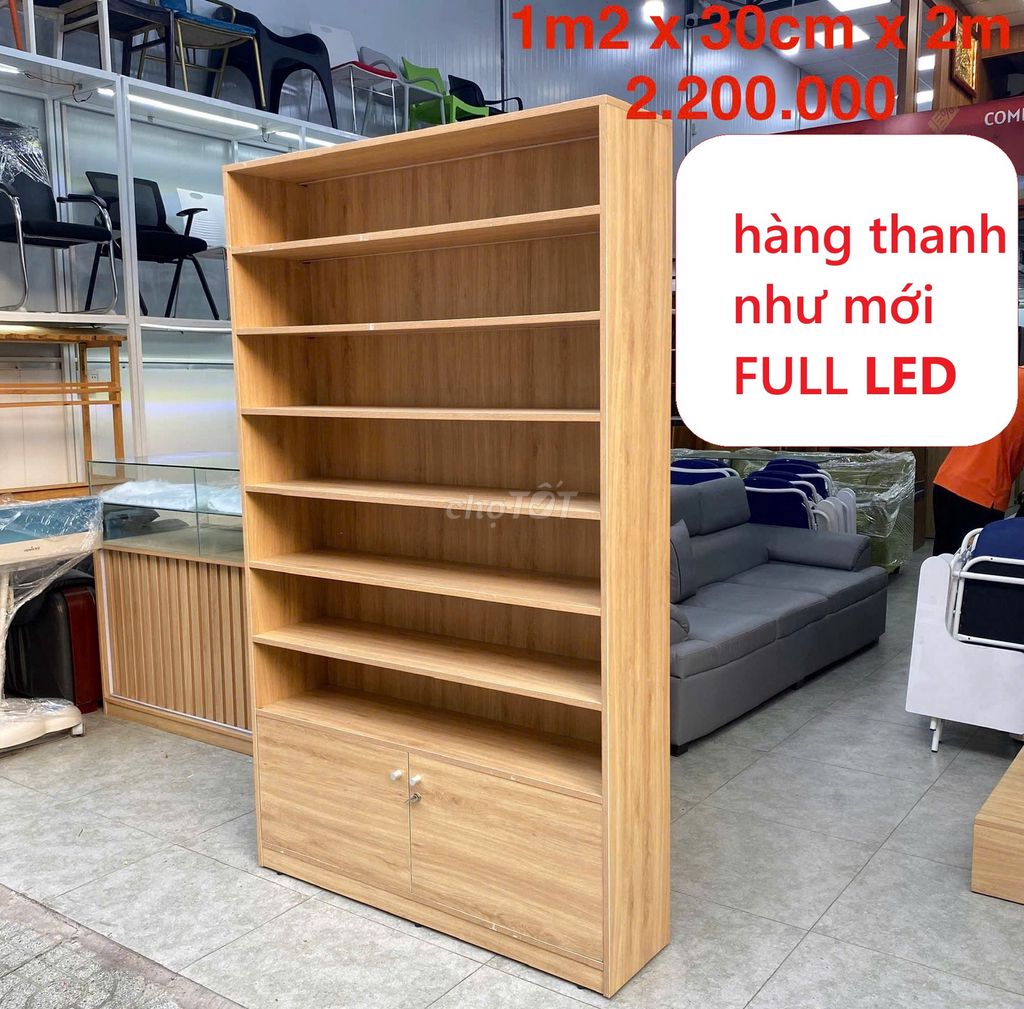Tủ kệ sách, tủ kệ trưng bày, kệ trang trí gỗ MDF. Mua bán Tủ, kệ gia đình tại Quận 12 Tp Hồ Chí Minh được đăng bởi Thanh lý Nội thất giá sỉ hình 1