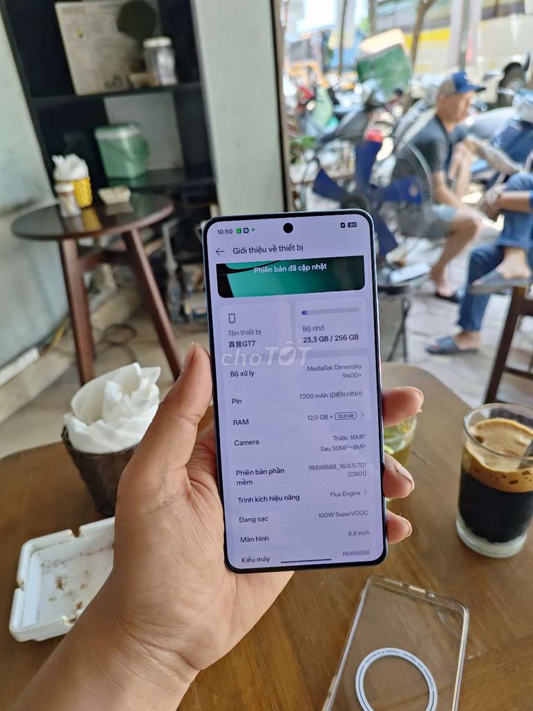 Realme GT7 256GB Xanh. Mua bán Điện thoại tại Thị xã Sơn Tây Hà Nội được đăng bởi Hà tây hình 1