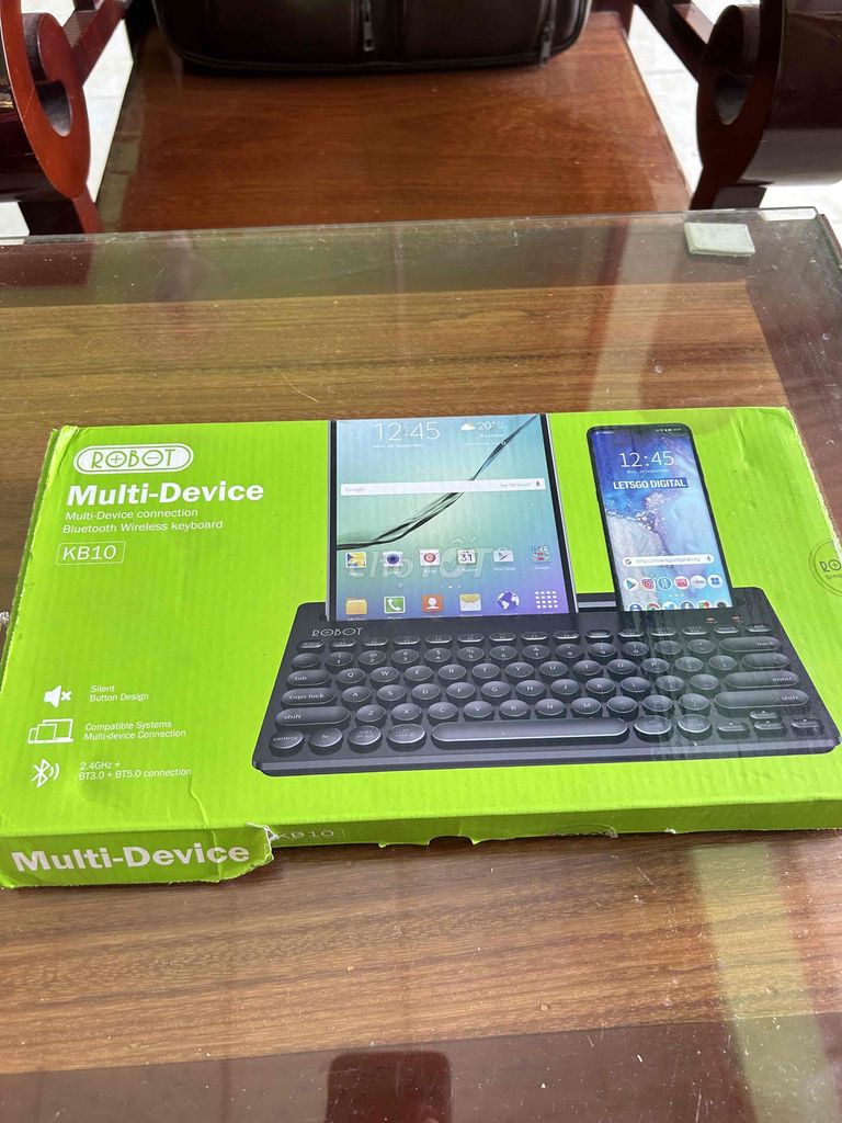Bàn phím Robot KB10 Đen blutood. Mua bán Phụ kiện (Màn hình, Chuột...) tại Huyện Thoại Sơn An Giang được đăng bởi Tấn Phước hình 1