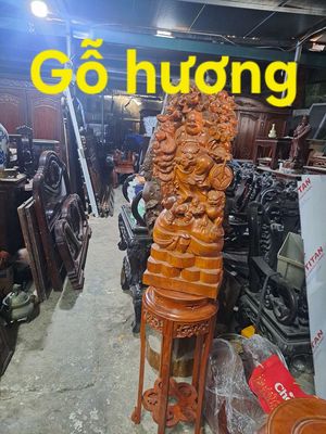 Tượng Di Lặc gỗ chạm khắc tinh xảo. Mua bán Đồ sưu tầm, đồ cổ tại Quận Hoàng Mai Hà Nội được đăng bởi Mua bán đồ gỗ cũ Hà Nội