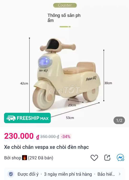 Xe chòi chân có nhạc kèn