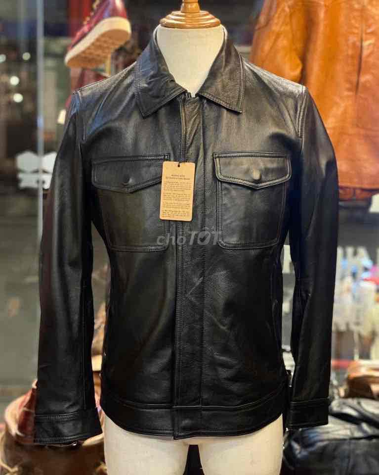 Mẫu cổ bẻ túi hộp lịch lãm chất da bò cao cấp. Mua bán Quần áo tại Quận Hải An Hải Phòng được đăng bởi  Nguyễn Minh Châu hình 1