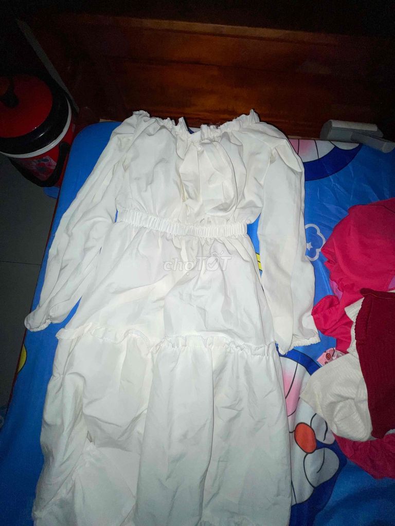 Đầm Nữ Vải Mềm Thanh Lịch Trắng. Mua bán Quần áo tại Huyện Thới Lai Cần Thơ được đăng bởi Bùi Khả Khả hình 1