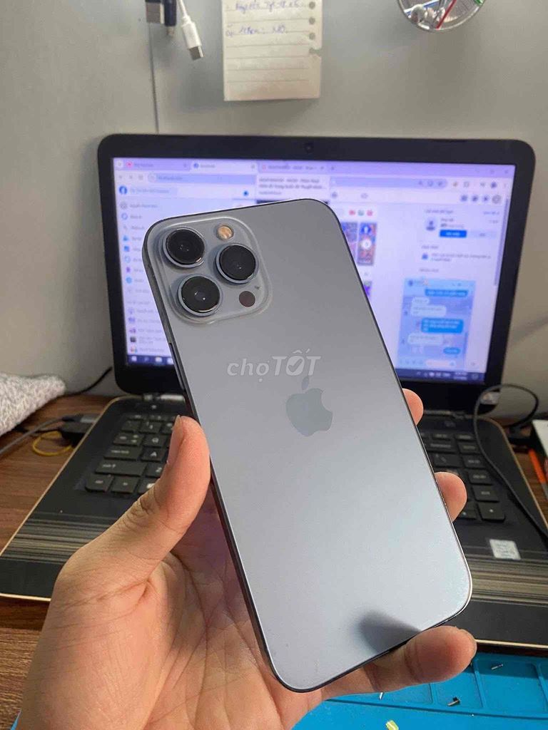 Apple iPhone 13 Pro Max 256GB Xanh. Mua bán Điện thoại tại Huyện Thống Nhất Đồng Nai được đăng bởi diễm kiều hình 1