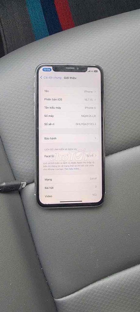Apple iPhone X 64GB Trắng. Mua bán Điện thoại tại Thị xã Tân Uyên Bình Dương được đăng bởi Qúi  hình 1