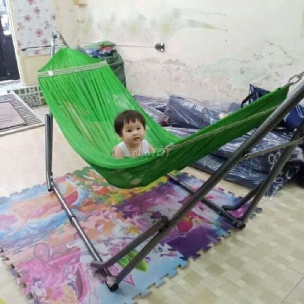 Võng xếp thép sơn tĩnh điện. Mua bán Nội thất, đồ gia dụng khác tại Quận Cẩm Lệ Đà Nẵng được đăng bởi Ngọcn shop hình 1