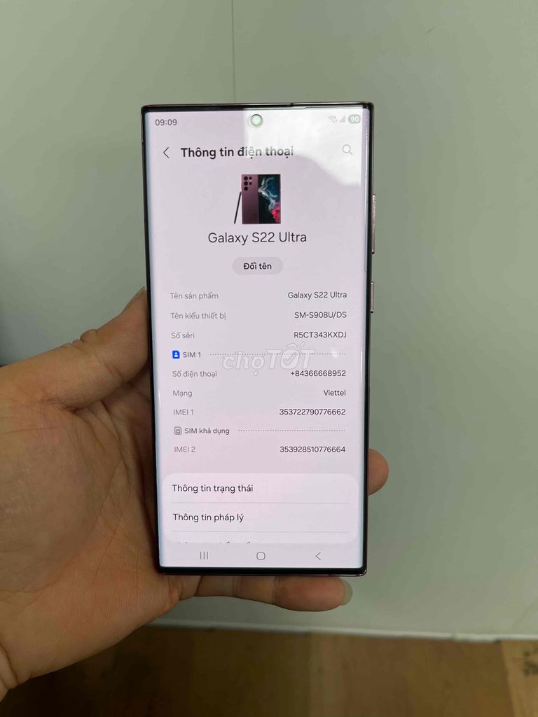 Samsung Galaxy S22 Ultra 128GB. Mua bán Điện thoại tại Thành phố Long Khánh Đồng Nai được đăng bởi thảo  hình 1