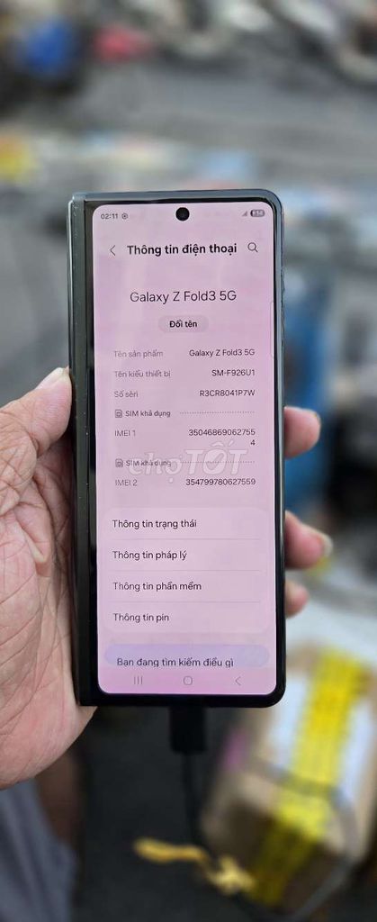 Galaxy Z Fold3 5G 256GB . zin toàn bộ giá rẻ. Mua bán Điện thoại tại Quận 8 Tp Hồ Chí Minh được đăng bởi Thiên Hòa mobile  hình 1