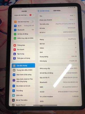 ipad pro 11 2020 gen 2 128Gb có 4G , máy đẹp 98%. Mua bán Máy tính bảng tại Quận 11 Tp Hồ Chí Minh được đăng bởi Trần Quốc Huy