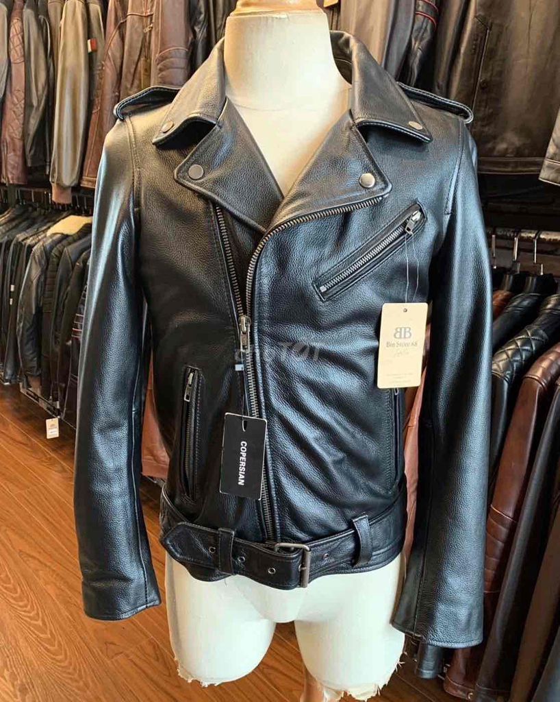 Mẫu Biker Jacket thời trang cá tính da bò thật. Mua bán Quần áo tại Huyện An Lão Hải Phòng được đăng bởi  Nguyễn Minh Châu hình 1