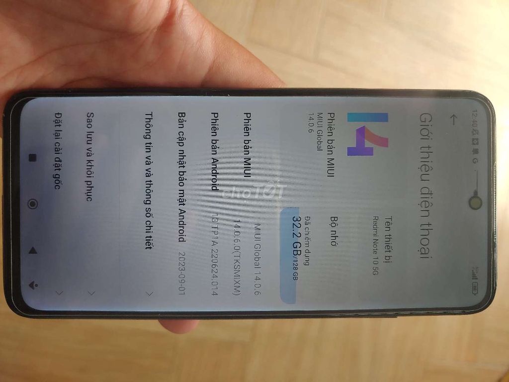 Redmi note 10 5G mất vân tay bị 1 vết như hình. Mua bán Điện thoại tại Quận Ninh Kiều Cần Thơ được đăng bởi Thu Thủy hình 1