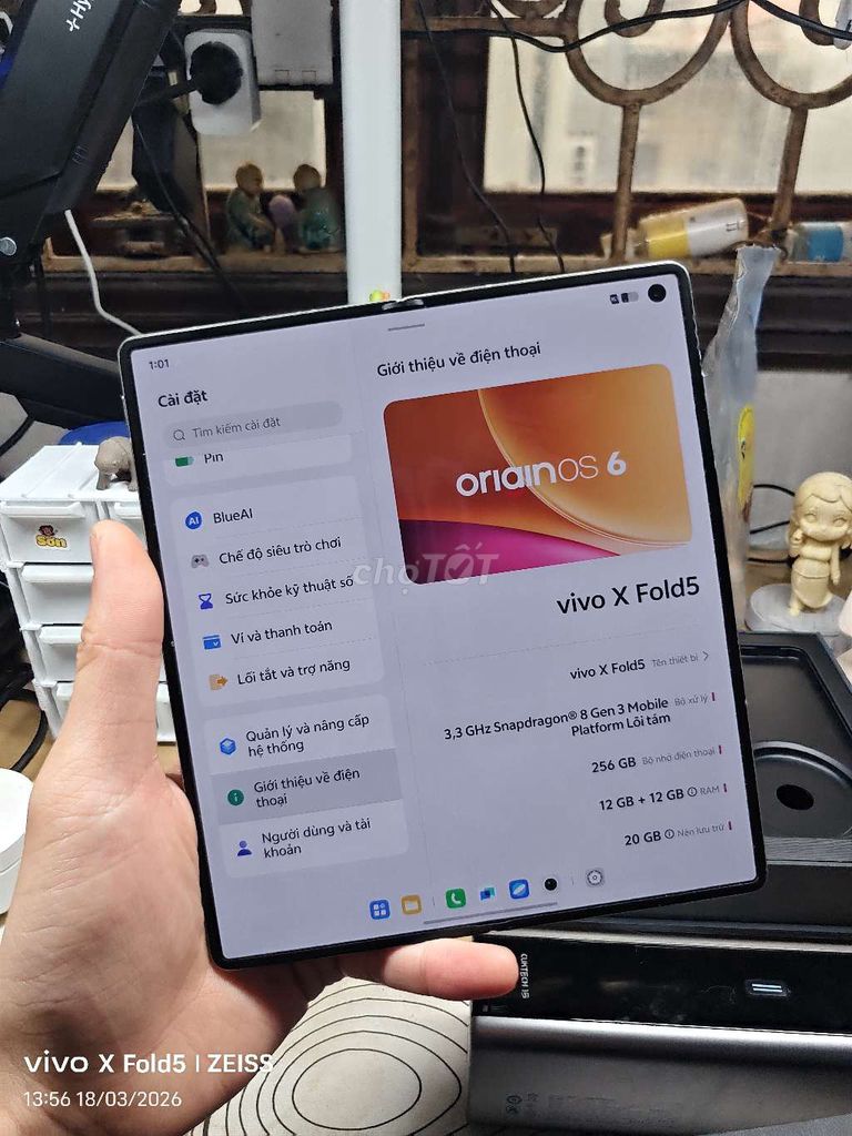 Vivo X Fold 5 256GB Trắng. Mua bán Điện thoại tại Quận Ba Đình Hà Nội được đăng bởi Nguyễn Thanh Sơn hình 1