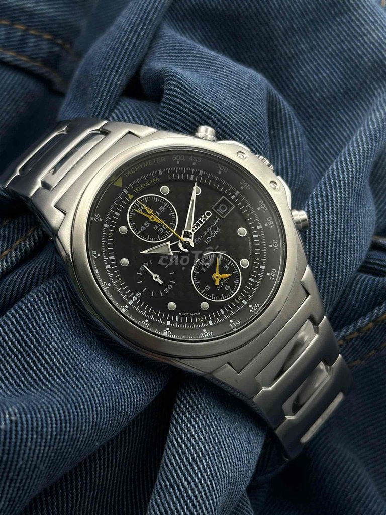 Đồng hồ Seiko Chronograph Dial Carbon