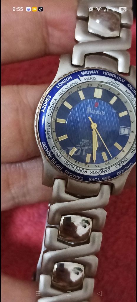 Đồng hồ Patrick Nam Thép Bạc Xanh 36mm Chống nước. Mua bán Đồng hồ tại Quận 8 Tp Hồ Chí Minh được đăng bởi Thương Hiệu Tốt  hình 1