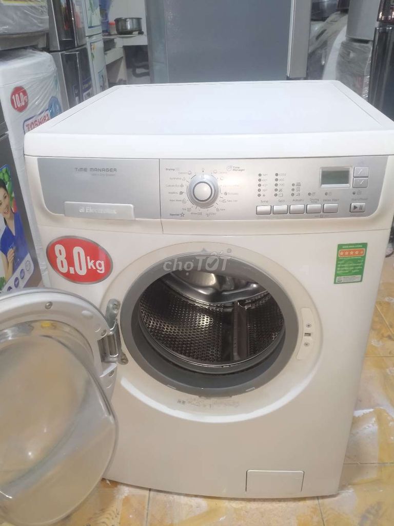 Máy giặt sấy Electrolux 8kg. Giặt xog Sấy khô luôn