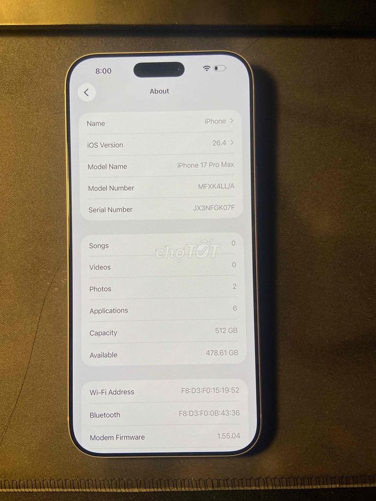 iPhone 17 Pro Max 512GB Bạc Mới. Mua bán Điện thoại tại Quận Hoàng Mai Hà Nội được đăng bởi nguyen vu hình 1