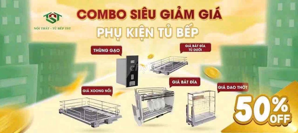 TST Phụ kiện tủ bếp Inox 304. Mua bán Dụng cụ nhà bếp tại Quận Thanh Khê Đà Nẵng được đăng bởi Xưởng sx nội thất nhựa ĐL và gỗ cn TST số 1 tại ĐN hình 1