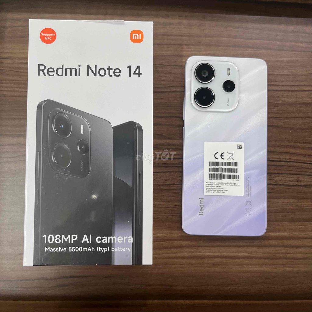 Xiaomi Redmi Note 14 Mới 100%. Mua bán Điện thoại tại Thành phố Châu Đốc An Giang được đăng bởi Cửa hàng DTDĐ HOÀNG ĐỨC hình 1